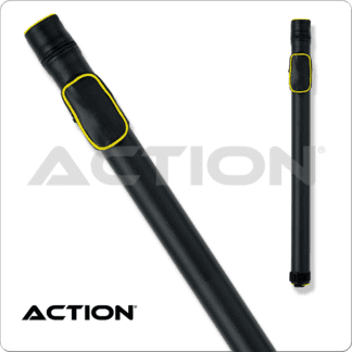 Action ACPRND Hard Round Piping Pool Cue Case - 1x2 - Yellow