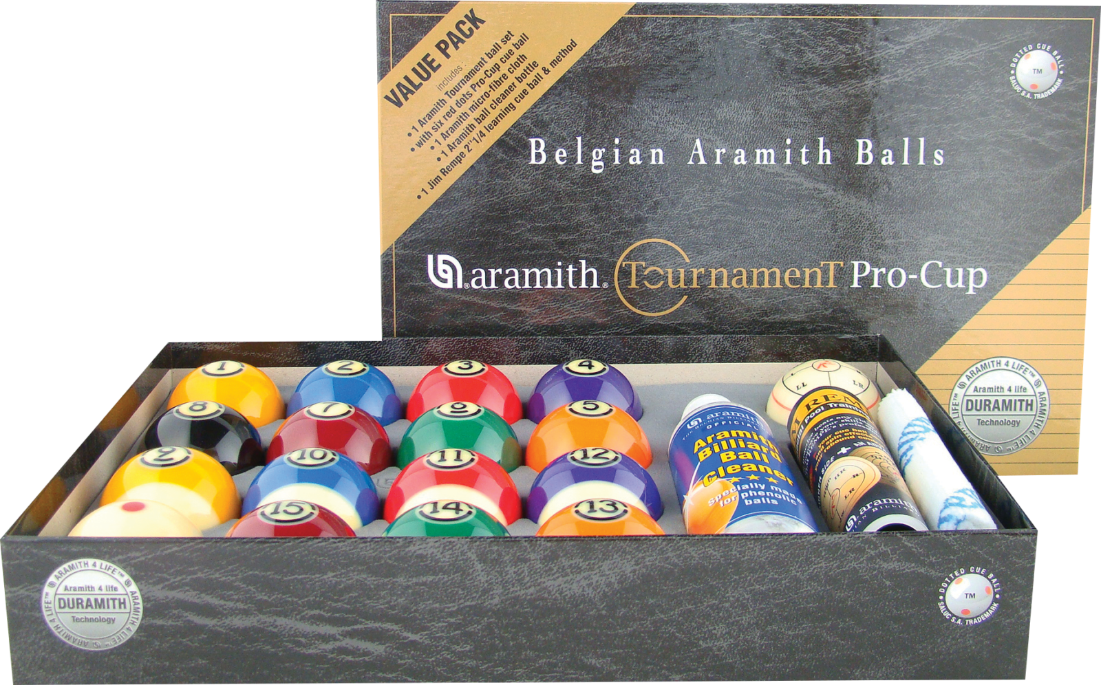 Aramith BBATVP Tournament Pro Cup Value Pack Ball Set