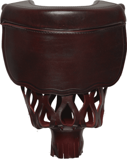TPPK08 Burgundy Leather Shield Pockets -